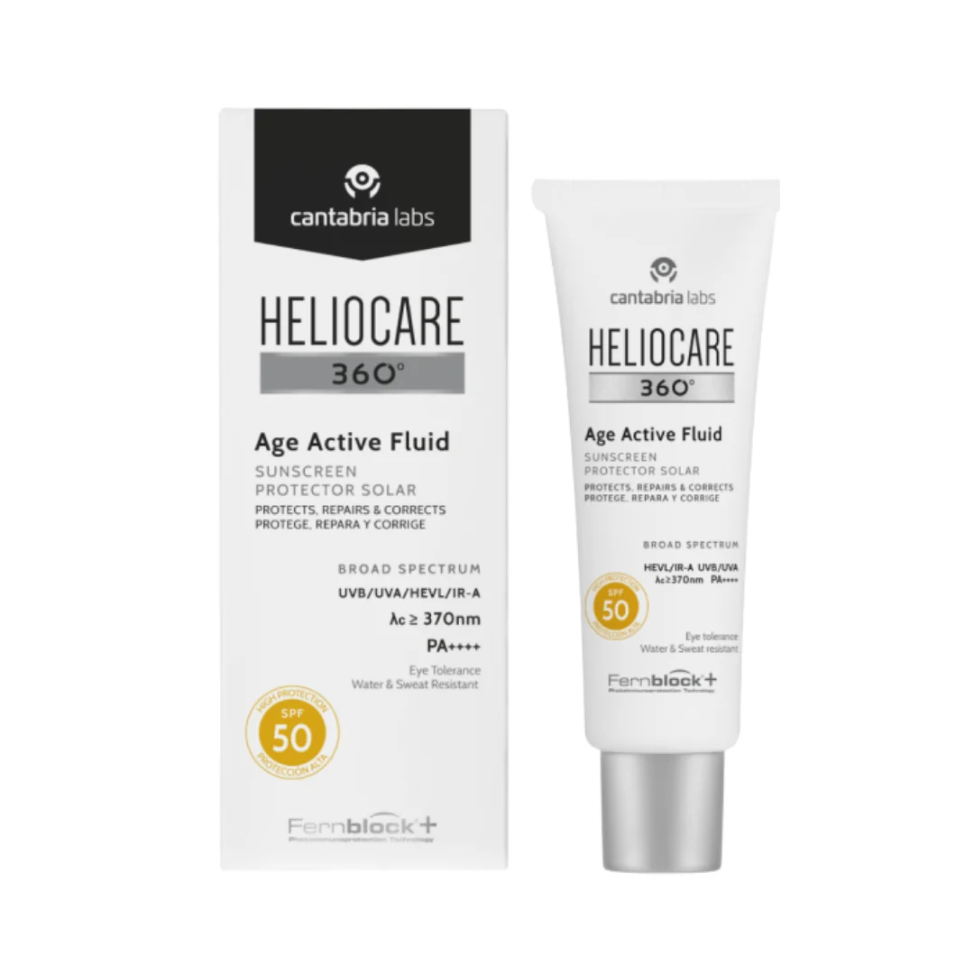 Cantabria Labs Heliocare 360° Age Active Fluid Suns Creen Spf50+ 50 ml| كانتابريا لابز واقي شمسي بعامل حماية 50-50 مل