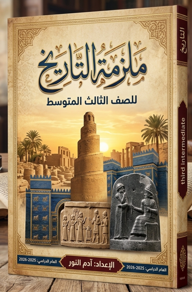 ملزمة التاريخ للصف الثالث المتوسط