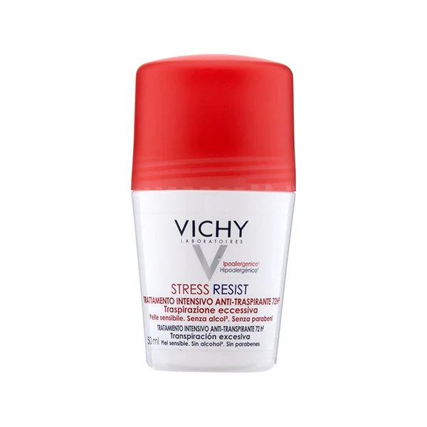 VICHY Stress Resist Intensive Antiperspirant 72H Excessive Perspirat Ion - 50ml | فيشي مزيل تعرق لمدة 72 ساعة - 50 مل
