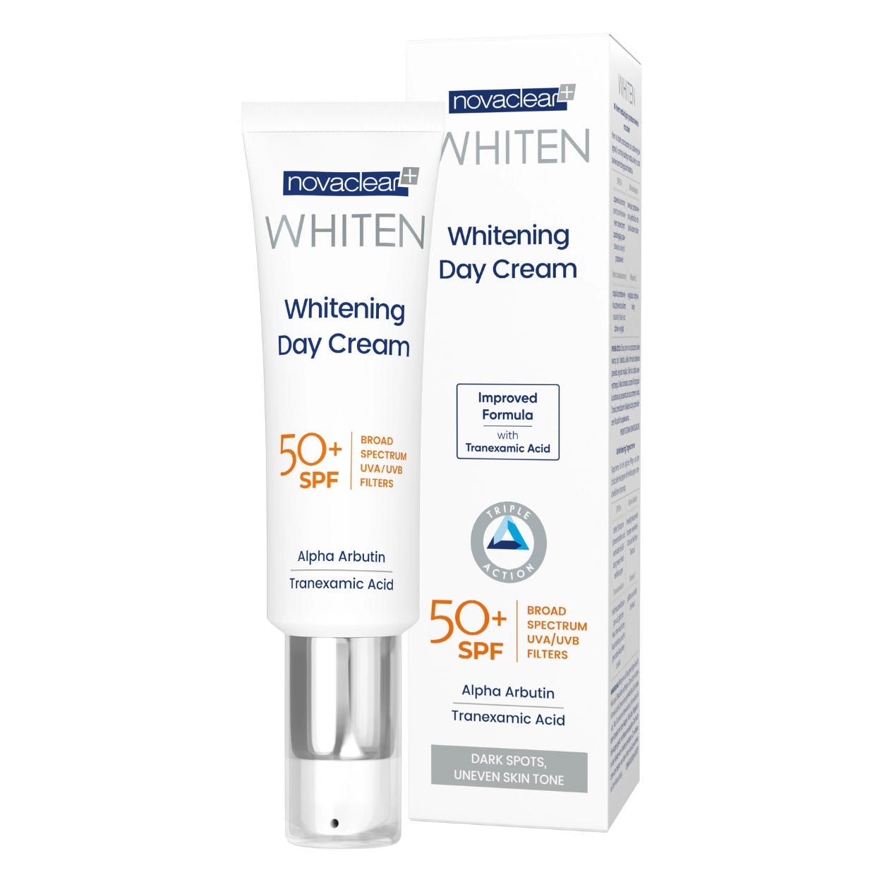 نوفاكلير كريم نهاري للتفتيح بمعامل حماية 50+ - 50 مل Novaclear whitening day cream spf