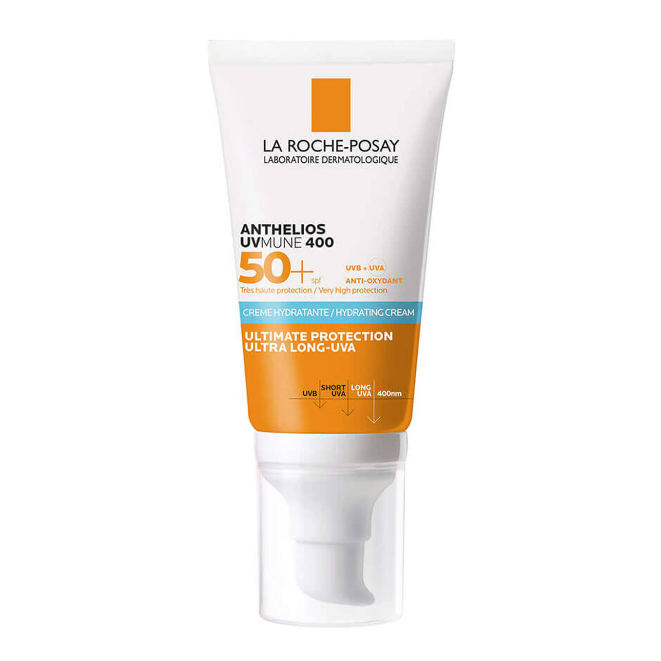 ANTHELIOS UVMUNE 400 HYDRATING CREAM SPF50+ FOR SENSITIVE SKIN 50ML لاروش واقي شمس مرطب للبشرة الجافة