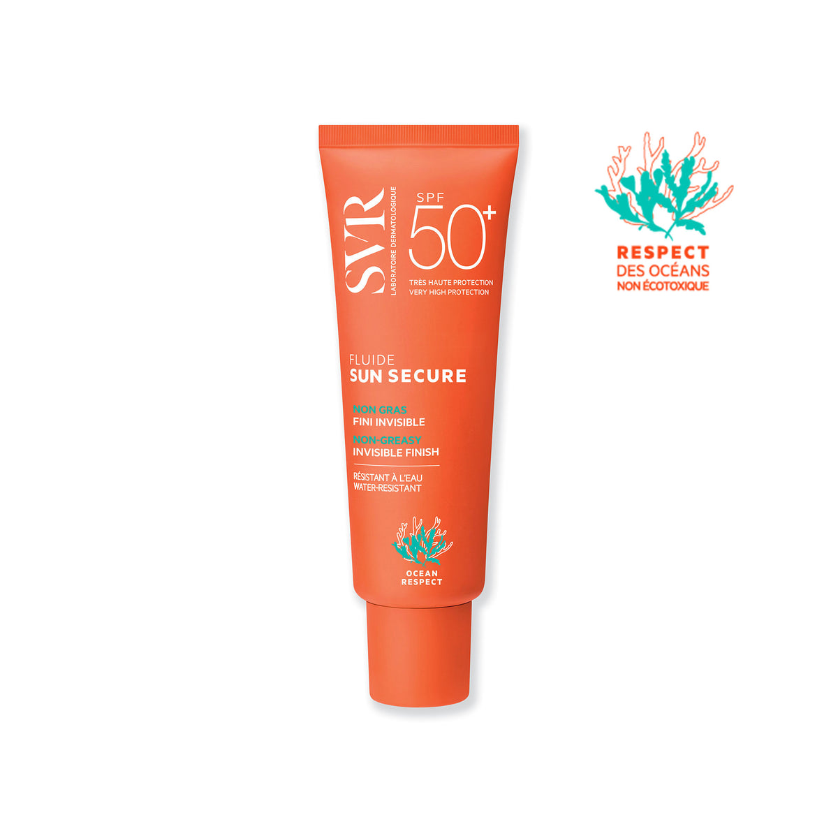 SVR SUN SECURE Fluide SPF50+ واقي حماية من الشمس بقوام سائل