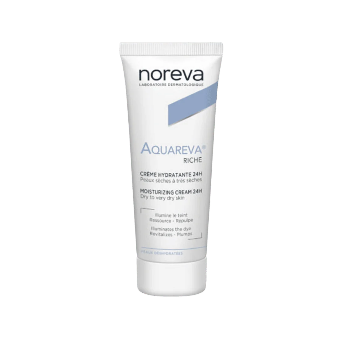 Noreva Aquareva Riche Moisturizing Cream 24h For Dry And Very Dry Skin - 40ml | نوريفا كريم غني مرطب لمدة 24 ساعة للبشرة الجافة الى الجافة جداً - 40 مل