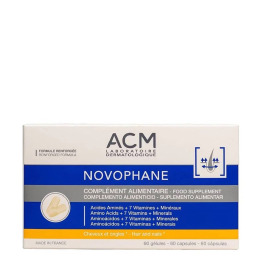 كبسولات نوفوفان للشعر والأظافر × 60 ACM novophane caps