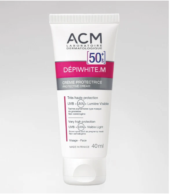 واقي شمس حماية من التصبغات اي سي ام ديبي وايت ام Dépiwhite - Anti-brown spot care, Hyperpigmentation M Tinted protective cream SPF50+